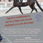 APPEL A CANDITATURE CIRCUIT REGIONAL DRESSAGE 2025