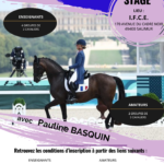 STAGE DE DRESSAGE AVEC PAULINE BASQUIN